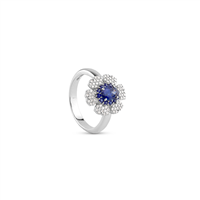Anello Salvini Donna Incantesimo in Oro bianco Zaffiro blu 0.75 Ct 20111778 - 20111778
